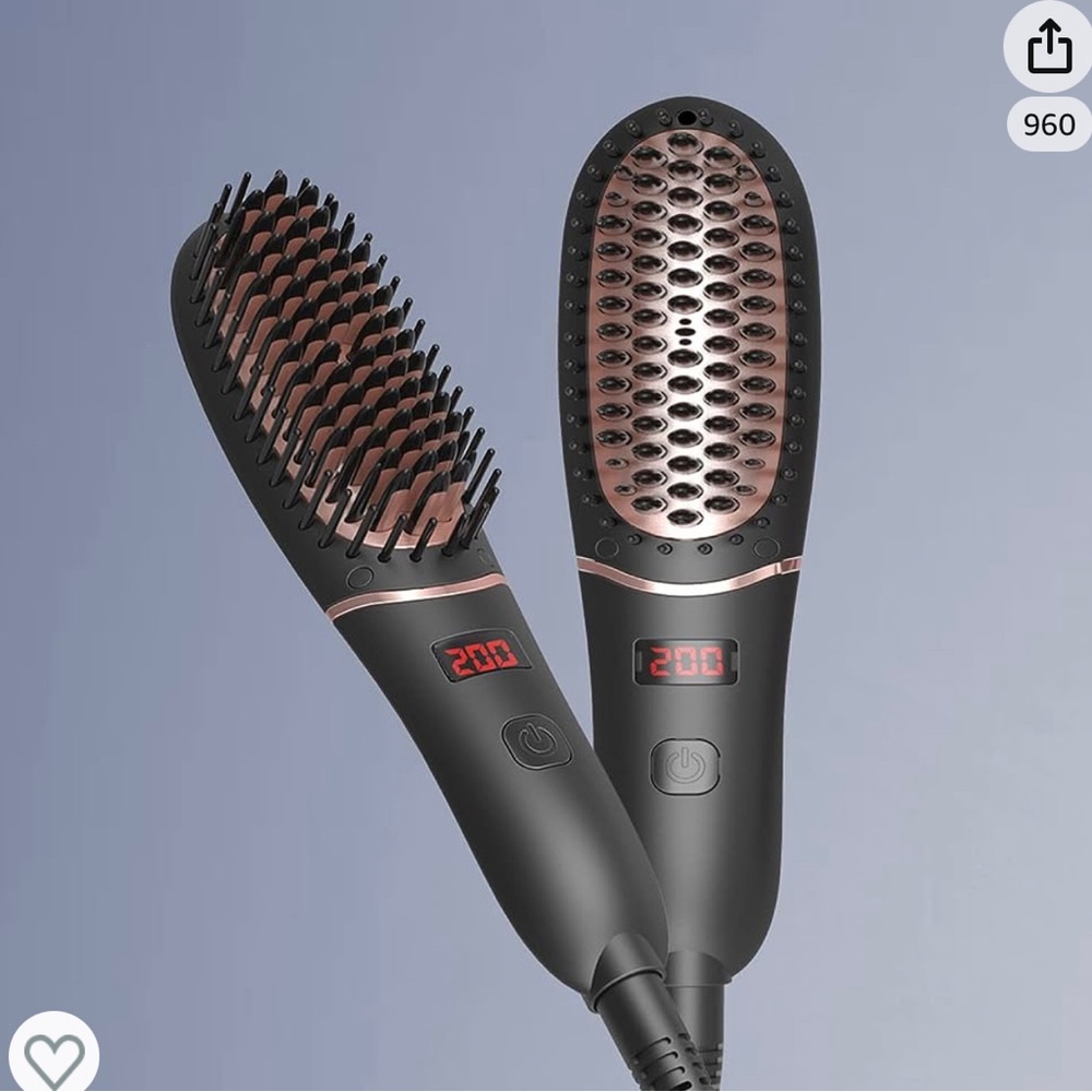 Mini Hair Straightener Brush